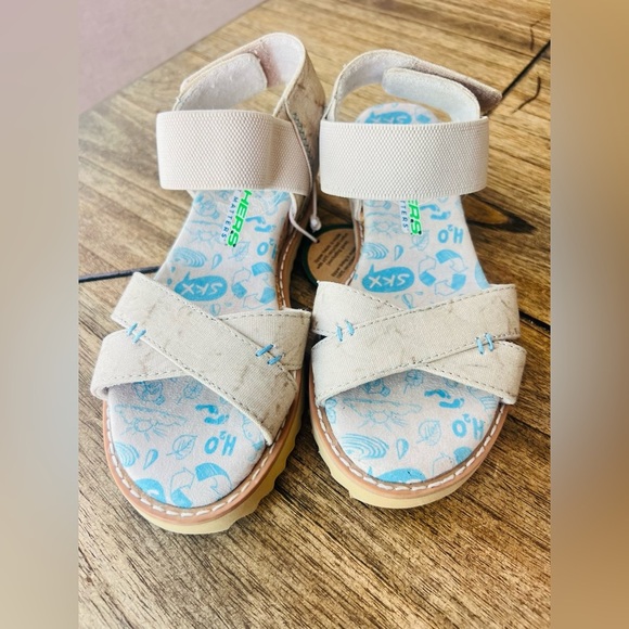 Skechers Kids' Bobs Desert Kiss Eco Sweetie - Natural size 12 NEW WITH TAGS - Picture 6 of 9